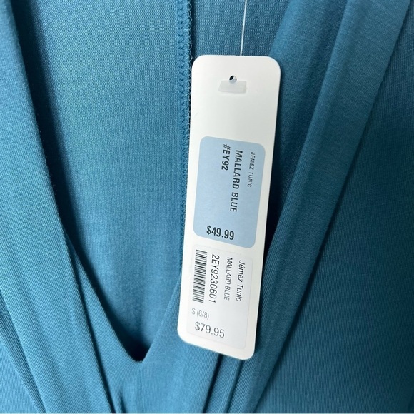 SOFT SURROUNDINGS Mallard Blue Jemez Tunic size Small (4-6) NWT - Picture 6 of 6